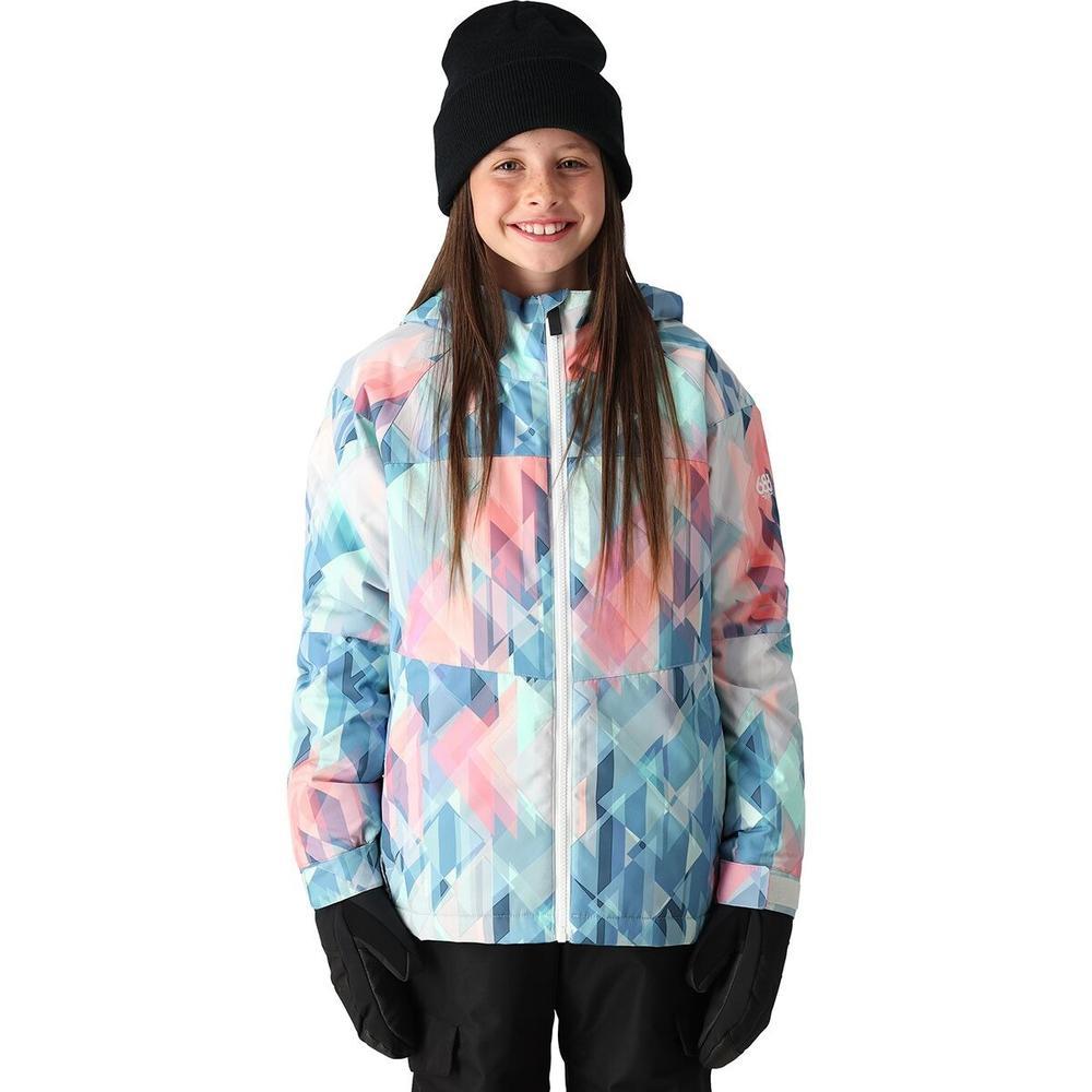 686 Athena Insulated Jacket - Girls'  | Seaglass Abstract Angles