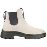 OluKai Hehi Waterproof Chelsea Boot - Women's  | White Sand/Steel