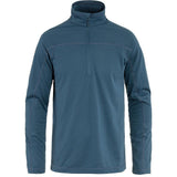 Fjallraven Abisko Lite Fleece 1/2-Zip - Men's  | Indigo Blue
