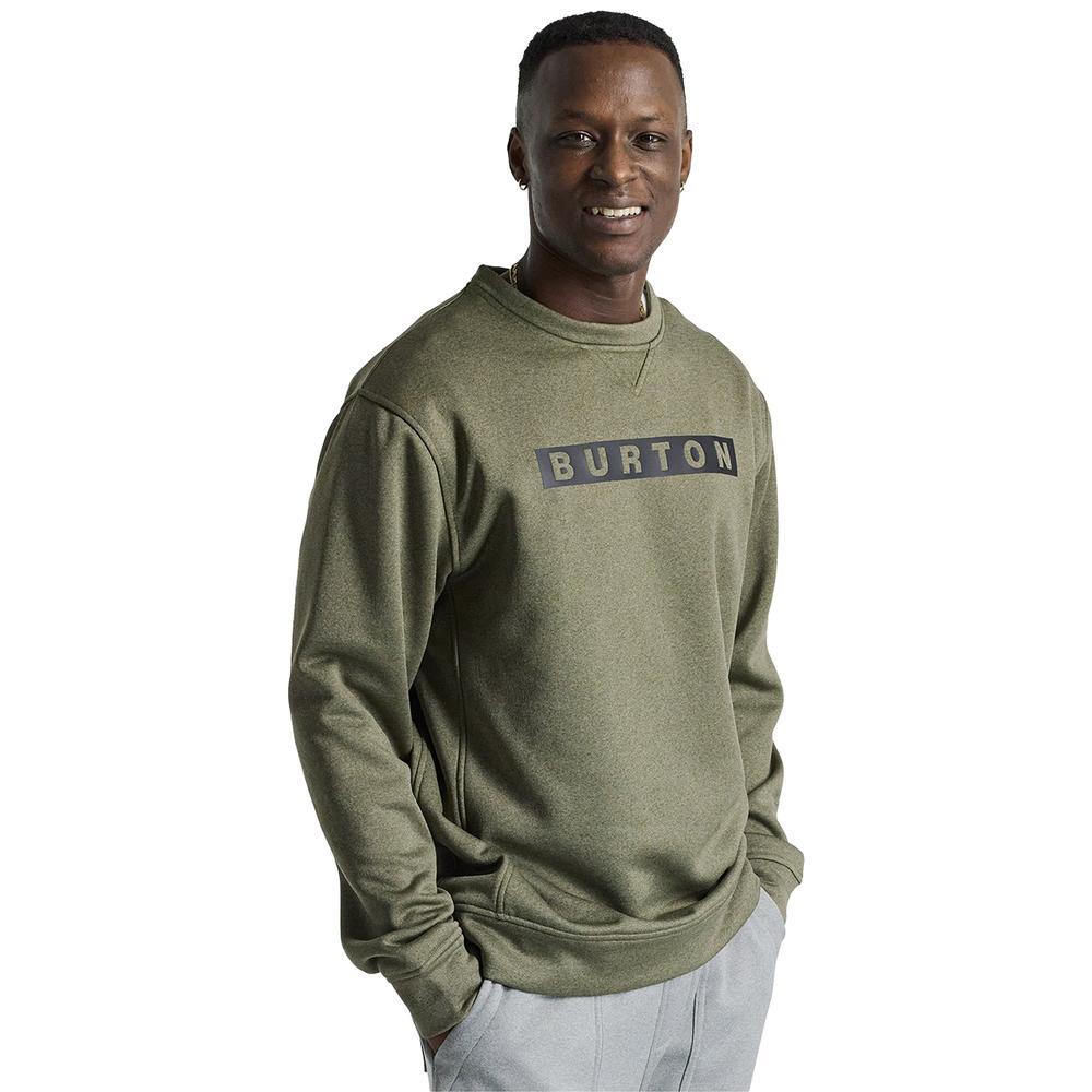 Burton Oak Crewneck Fleece - Men's  | Forest Moss