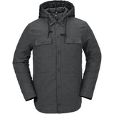 Volcom Insulated Riding Flannel Jacket - Men's  | Heather Black