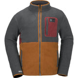 Volcom Fleecer Full Zip Fleece - Mens  | Charcoal