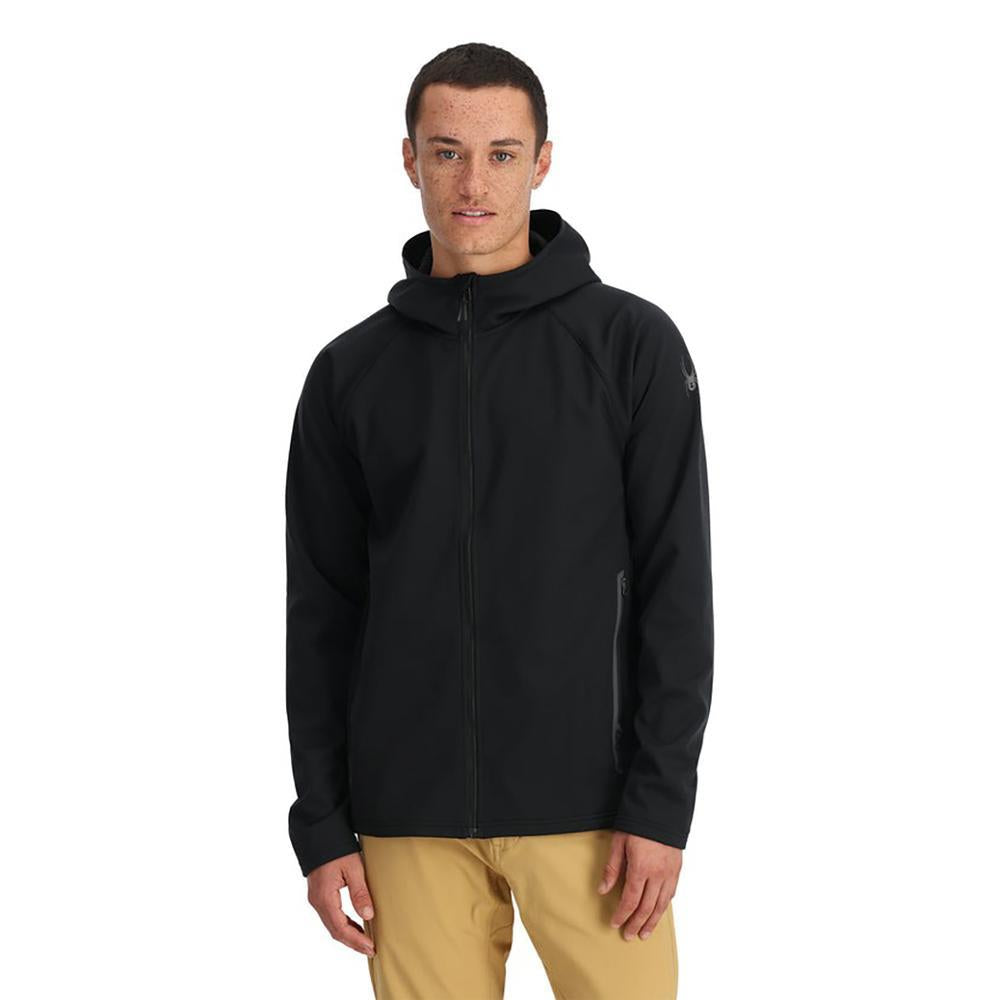 Spyder Gridweb Shellfleece Hooded Jacket - Men's  | Black