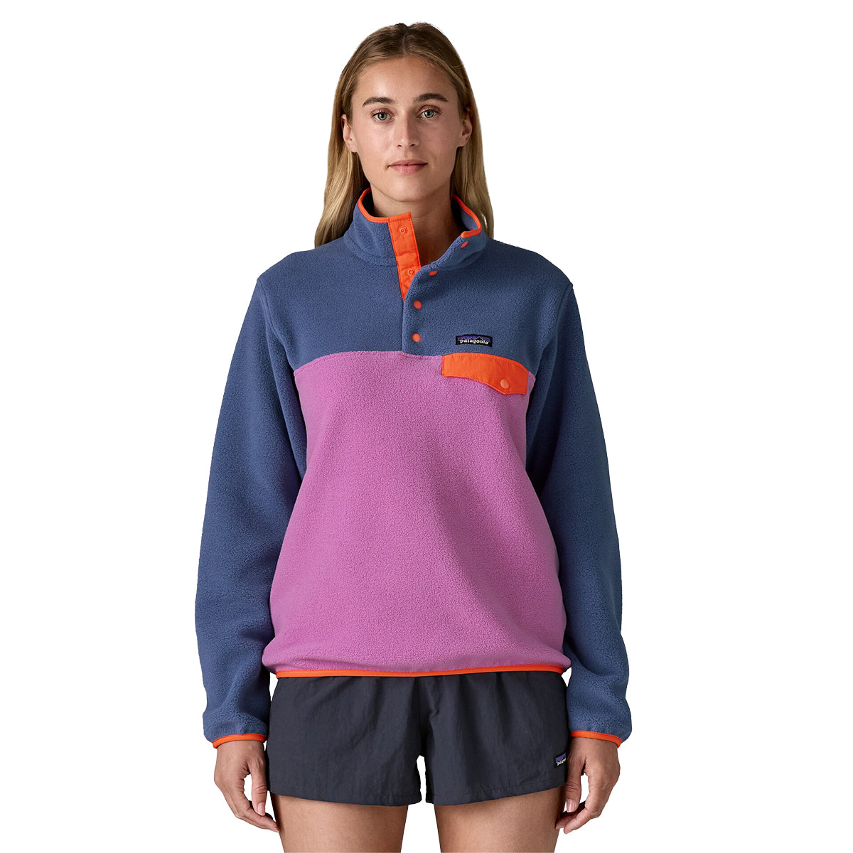 Patagonia Synchilla Lightweight Snap-T Fleece Pullover - Women's  | Brisk Purple
