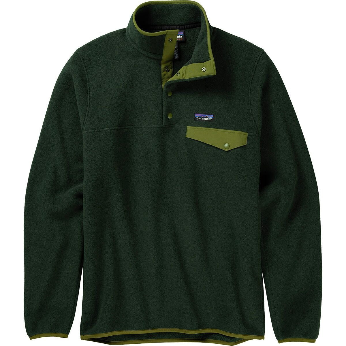 Patagonia Lightweight Synchilla Snap-T Fleece Pullover - Men's  | Old Growth Green