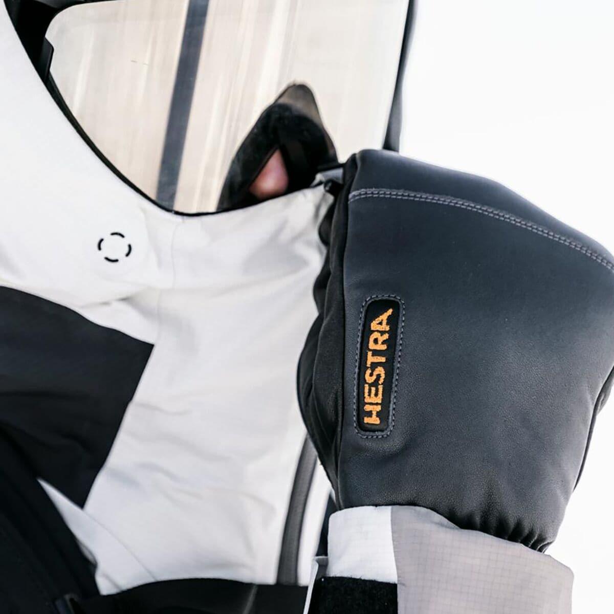 Hestra Army Leather Wool Terry Mitten  | Grey