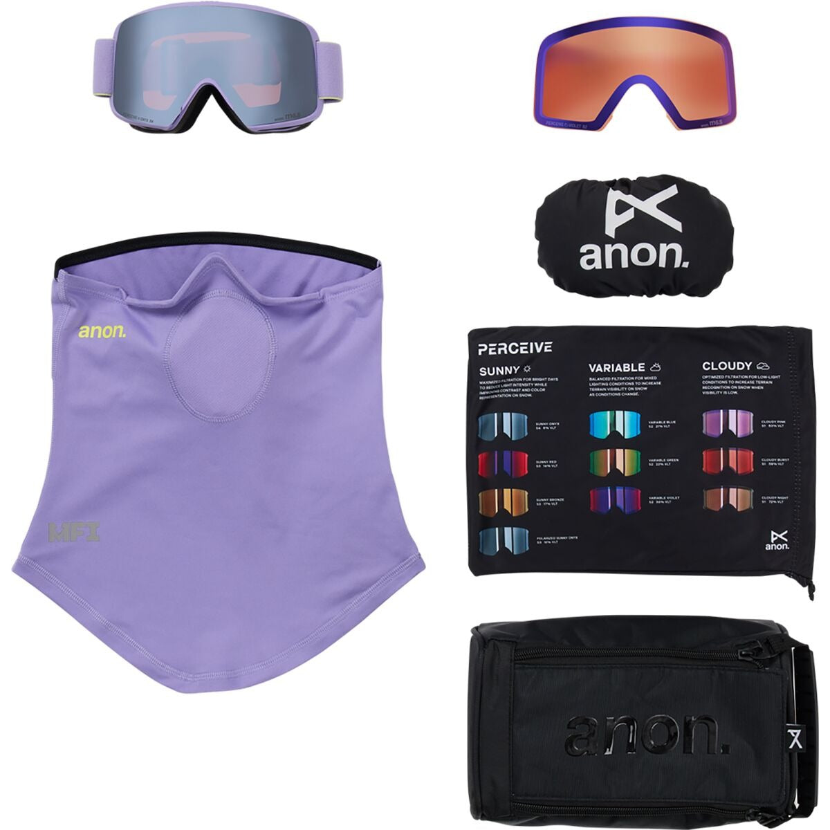 Anon M6S Goggles | Hyper Lilac/Perceive Sunny Onyx
