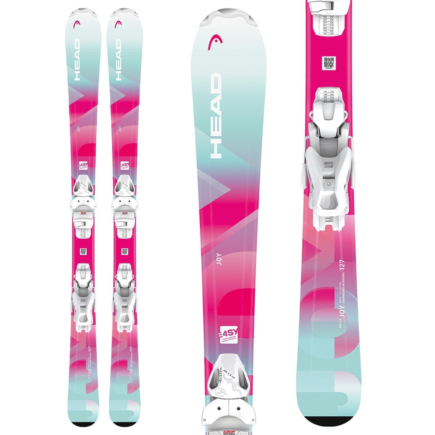 Head Supershape Team Easy Ski with JRS 4.5 GW Binding - Kids