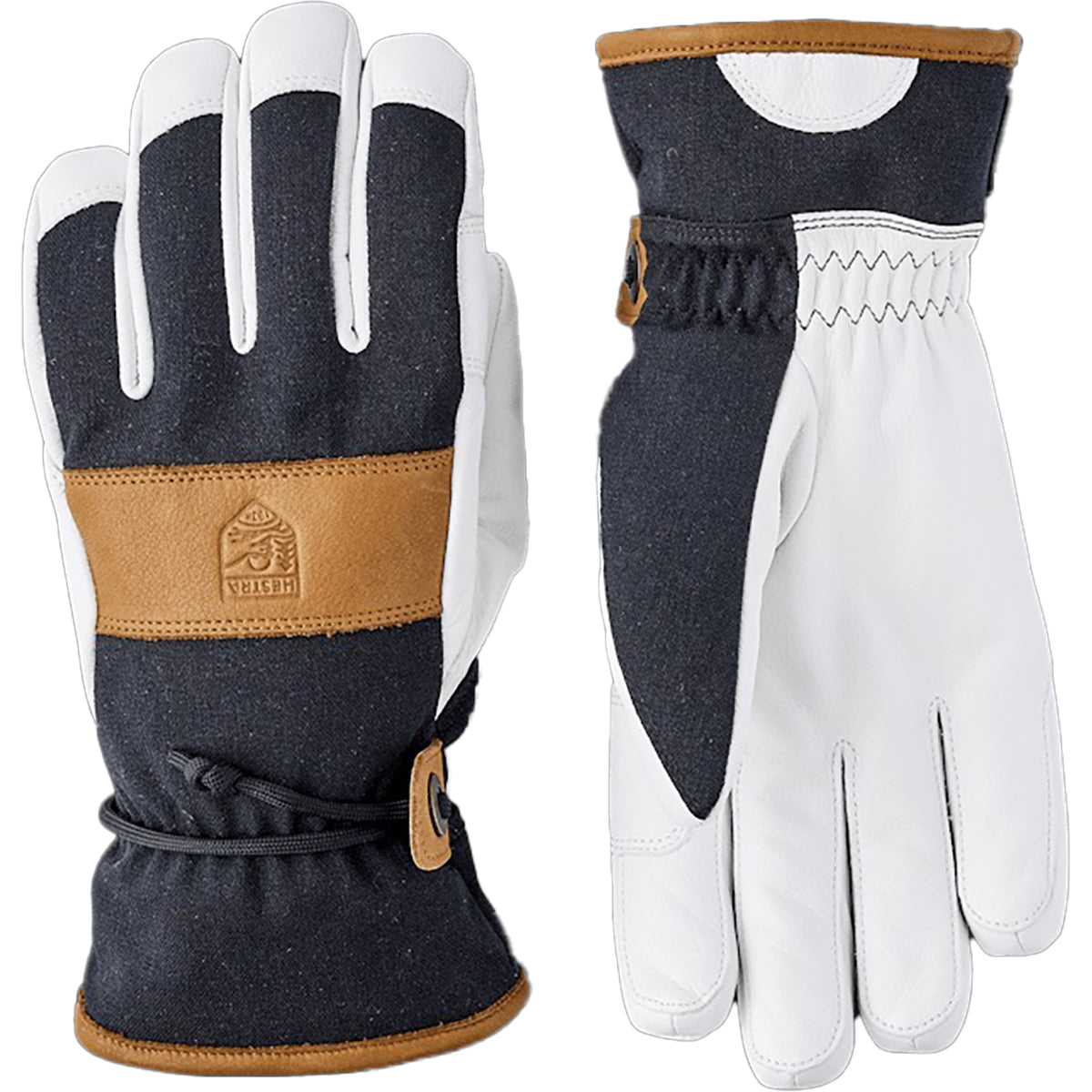 Hestra Voss CZone 5 Finger Glove | Black/Cork