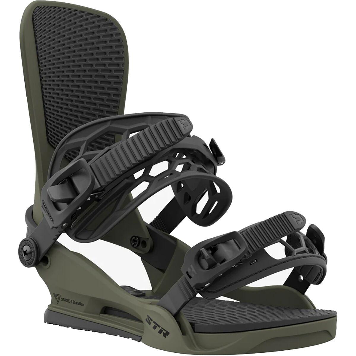 Union STR Snowboard Binding  | Dark Green