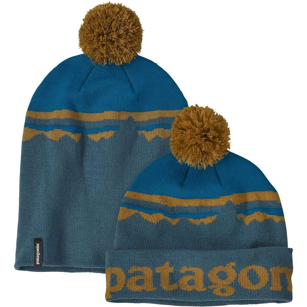 Patagonia Lightweight Powder Town Beanie  | Fitz Roy Sunrise Knit: Abalone Blue