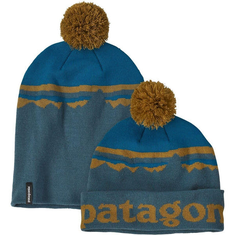 Patagonia Lightweight Powder Town Beanie  | Fitz Roy Sunrise Knit: Abalone Blue