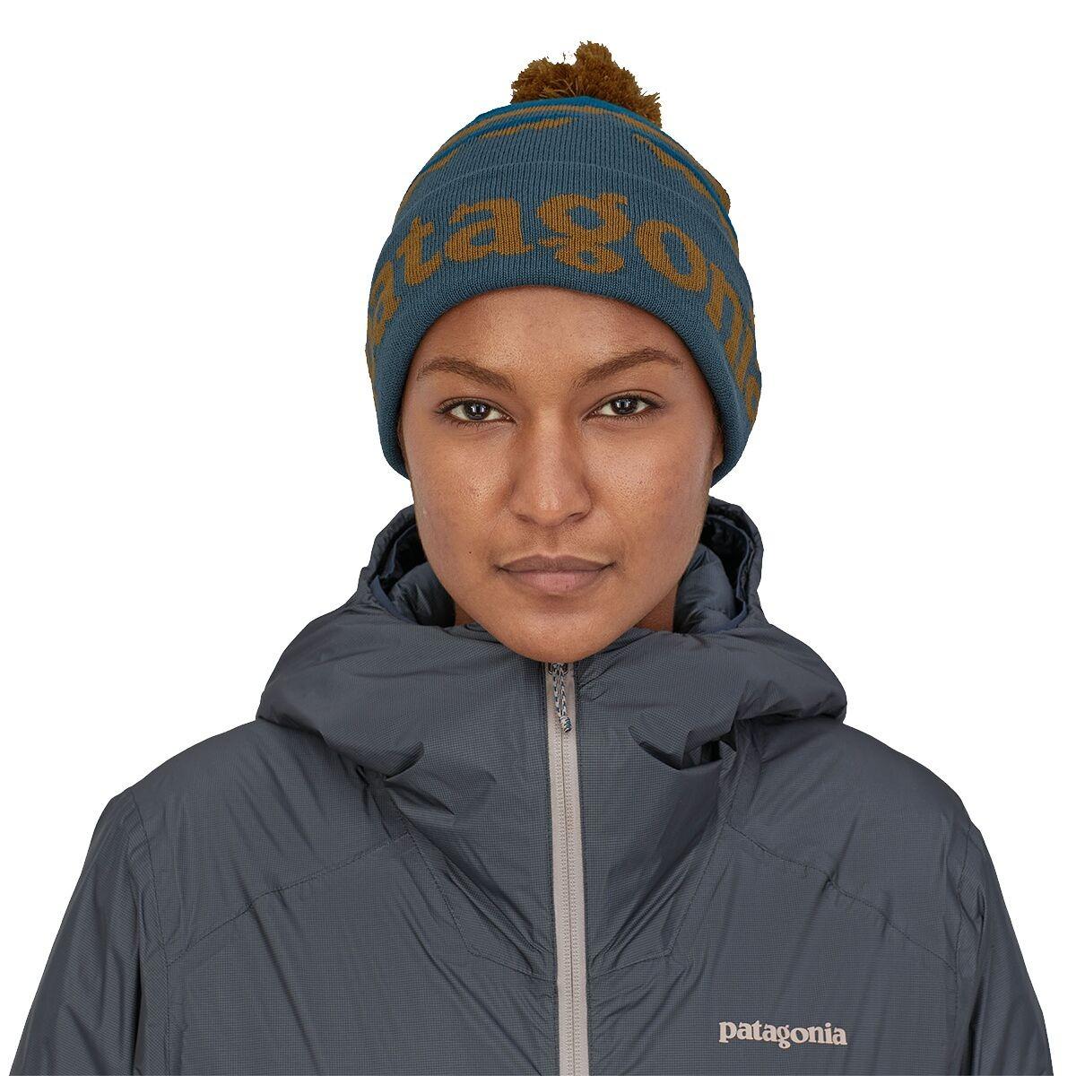 Patagonia Lightweight Powder Town Beanie  | Fitz Roy Sunrise Knit: Abalone Blue