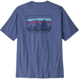 Patagonia 73 Skyline Regenerative Organic Cotton T-Shirt - Men's | Current Blue