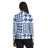 Spyder Houndstooth Half Zip Mid-Layer - Women's  | Electric Blue