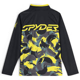 Spyder Camo Half Zip Top - Boy's  | Acid Yellow