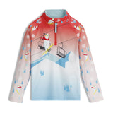 Spyder Reflect 1/2 Zip Top - Preschool Girls' | Coral Haze