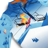 Spyder International 1/2-Zip Top - Toddlers' | Cobalt T-Rex