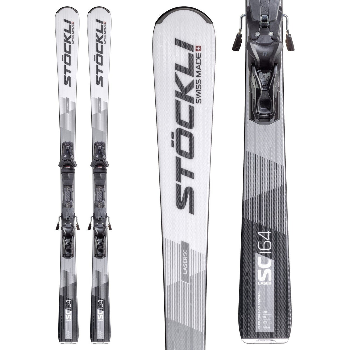 Stöckli Laser SC Ski + SRT 12 Binding - 2026  | One Color