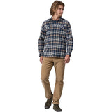 Patagonia Long-Sleeve Organic Cotton Midweight Fjord Flannel Shirt - Men's  | Fields: New Navy
