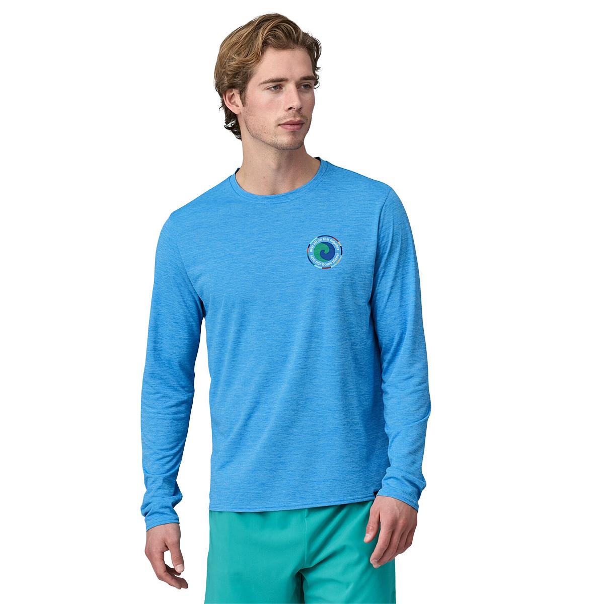 Patagonia Capilene Cool Daily Graphic Long-Sleeve Shirt - Men's  | 73 Skyline: Rinsed Green X-Dye
