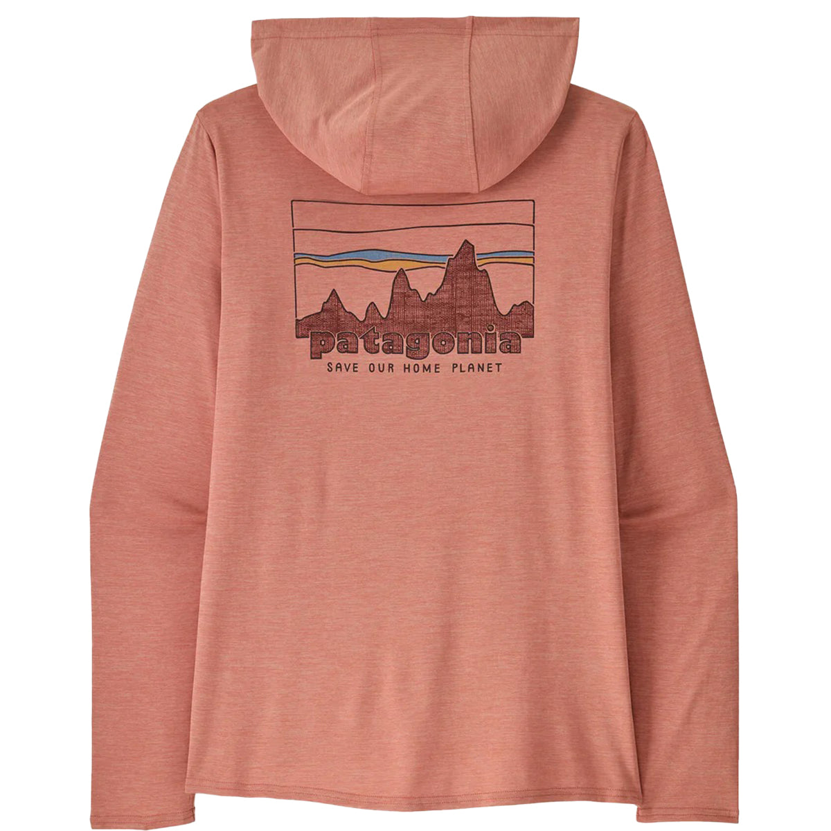 Patagonia Capilene Cool Daily Graphic Hoodie - Women's | Skyline: Moment Pink X-Dye