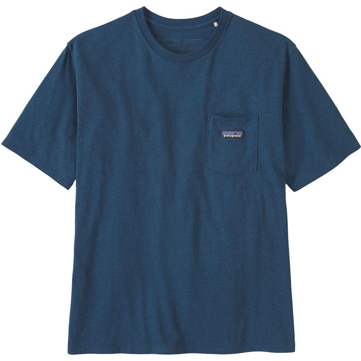 Patagonia Regenerative Organic Certified Cotton Lightweight Pocket T-Shirt - Men's  | Thermal Blue