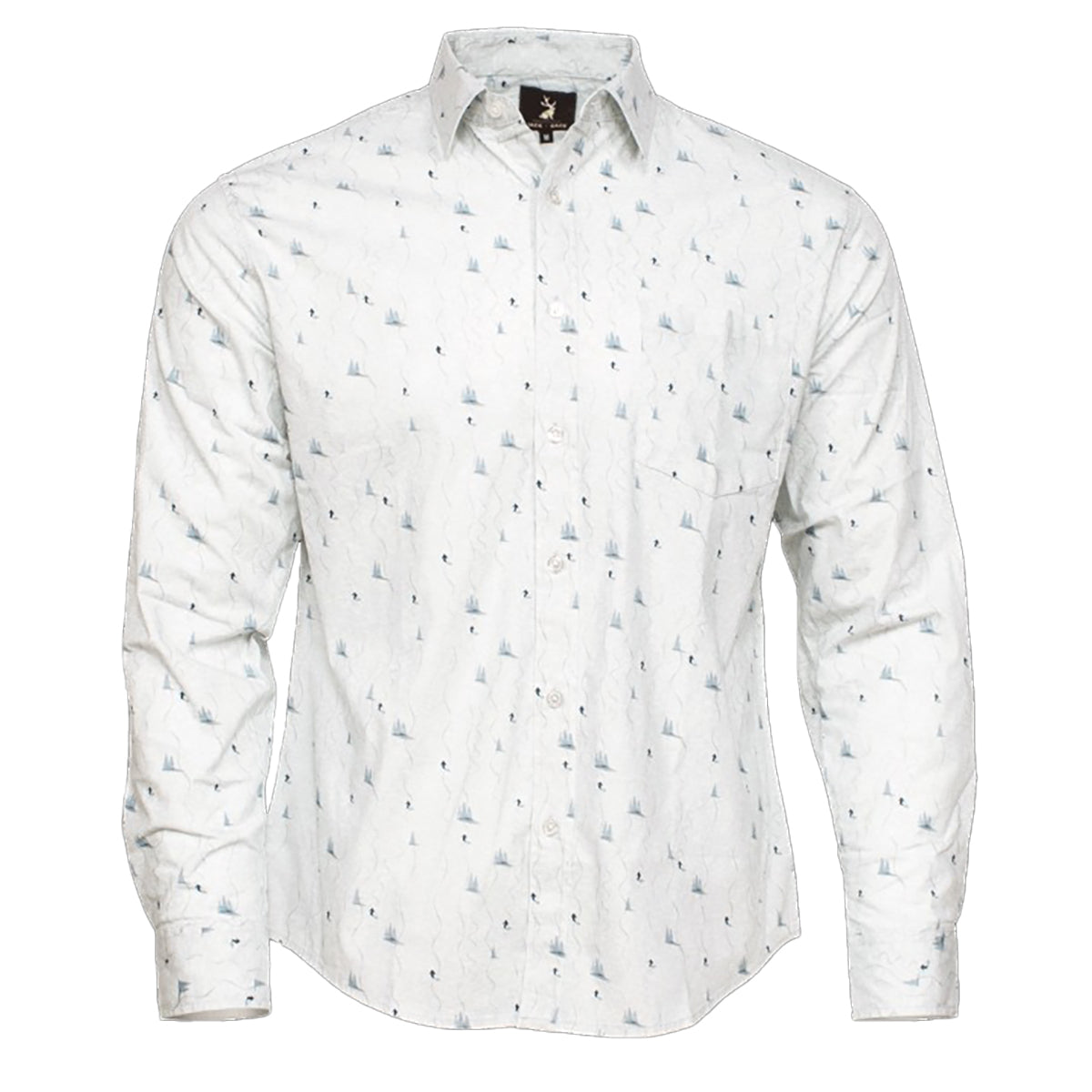 Jack and Sage Pow Day Flannel Shirt - Men's | Snow Grey