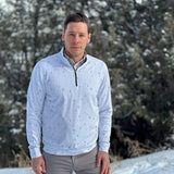 Jack and Sage Pow Turns Performance Tek 1/4-Zip | Snow Grey