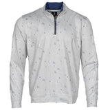 Jack and Sage Pow Turns Performance Tek 1/4-Zip | Snow Grey