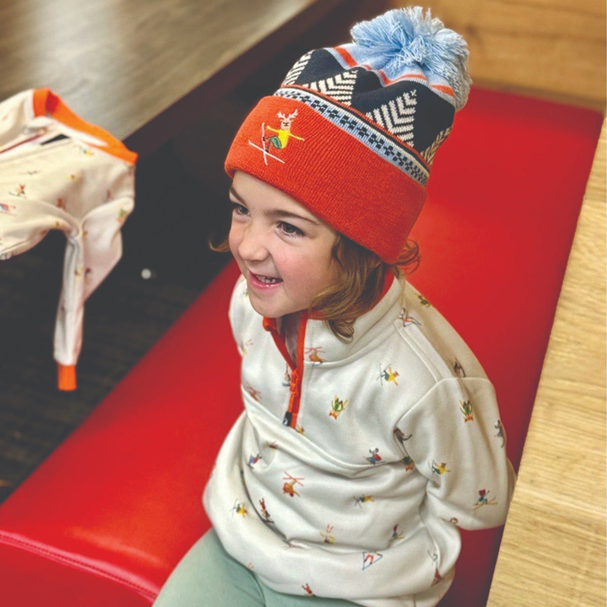 Jack and Sage Animals Shred 1/4-Zip Fleece - Kids | Beige