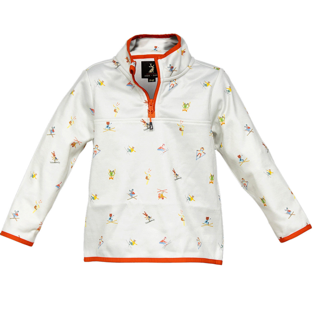 Jack and Sage Animals Shred 1/4-Zip Fleece - Kids | Beige – Ski Country ...