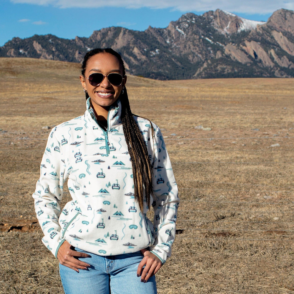 Jack and Sage Lifty 1/4-Zip Fleece - Women's | Ivory