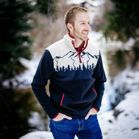 Jack and Sage Piste 1/4-Zip Fleece - Men's | Navy