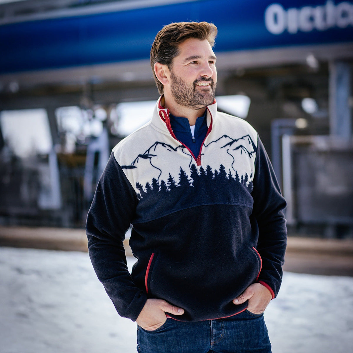 Jack and Sage Piste 1/4-Zip Fleece - Men's | Navy