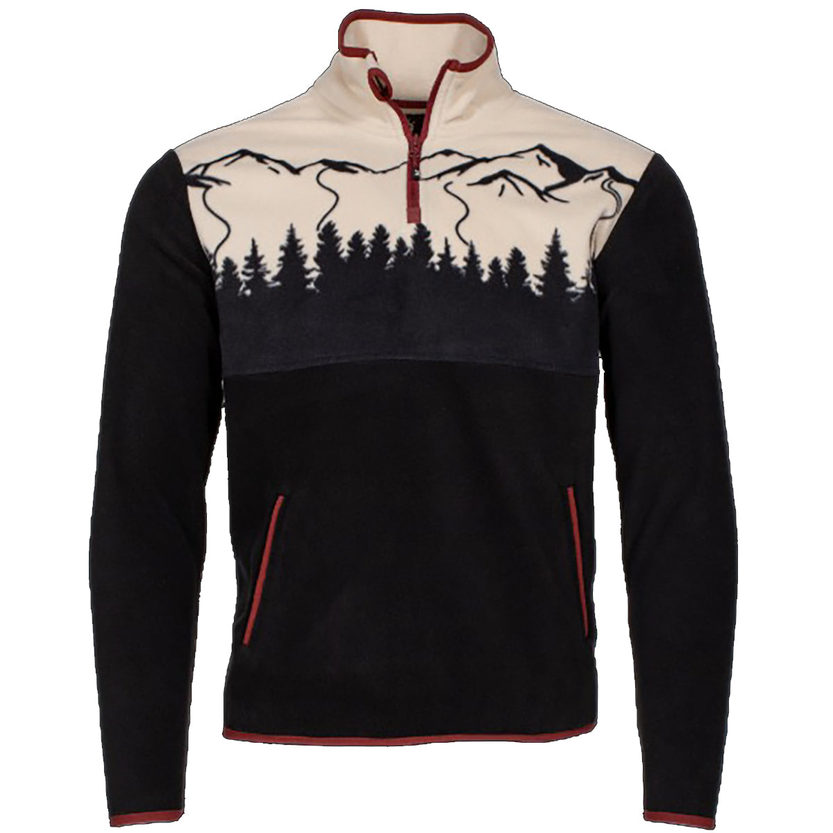 Jack and Sage Piste 1/4-Zip Fleece - Men's | Navy – Ski Country Sports
