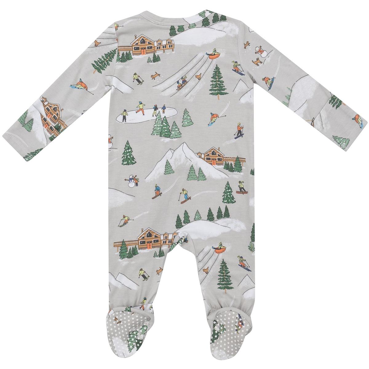Angel Dear 2 Way Zipper Footie - Toddler  | Winter Fun Skiers