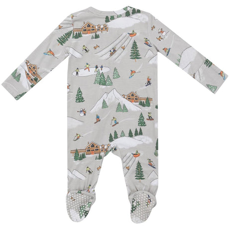 Angel Dear 2 Way Zipper Footie - Toddler  | Winter Fun Skiers