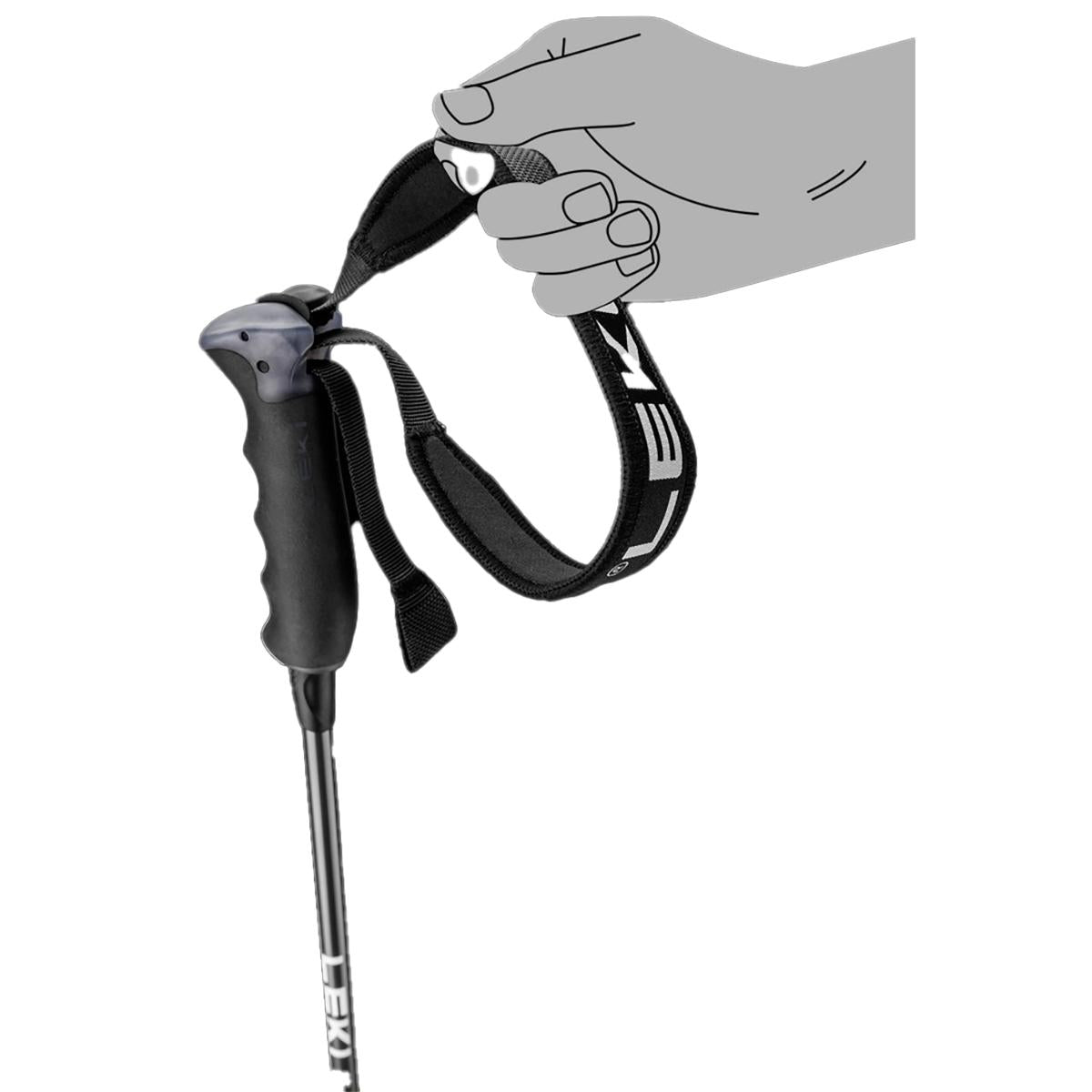 Leki Neolite Carbon Ski Pole  | Black/Green