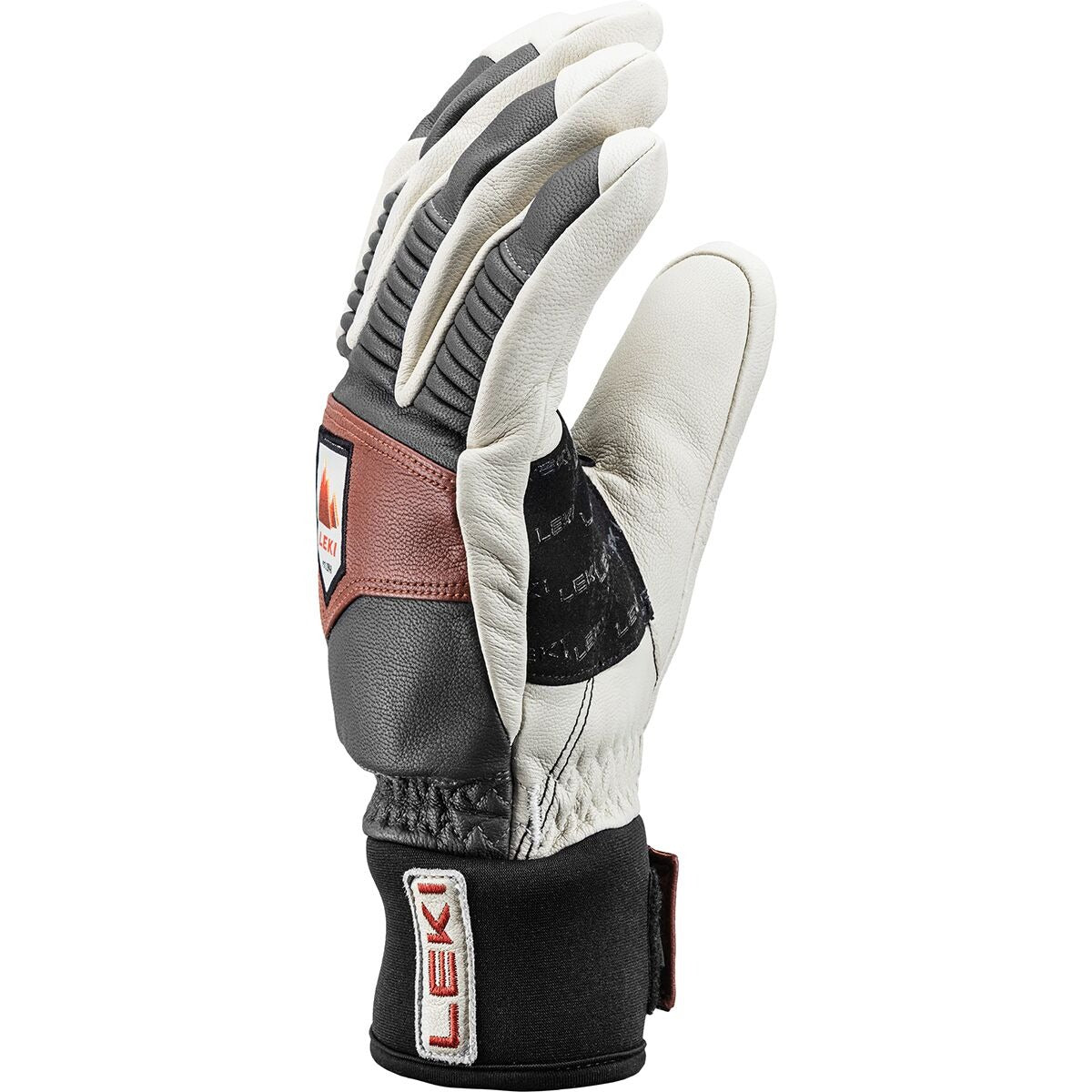 LEKI Patrol 3D Glove - Men's | Graphite/White/Maroon