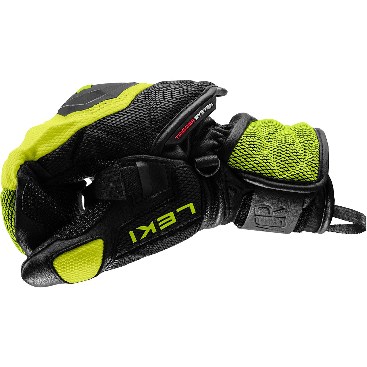 LEKI WCR Venom 3D Jr Mitten - Kids' | Black/Lemon
