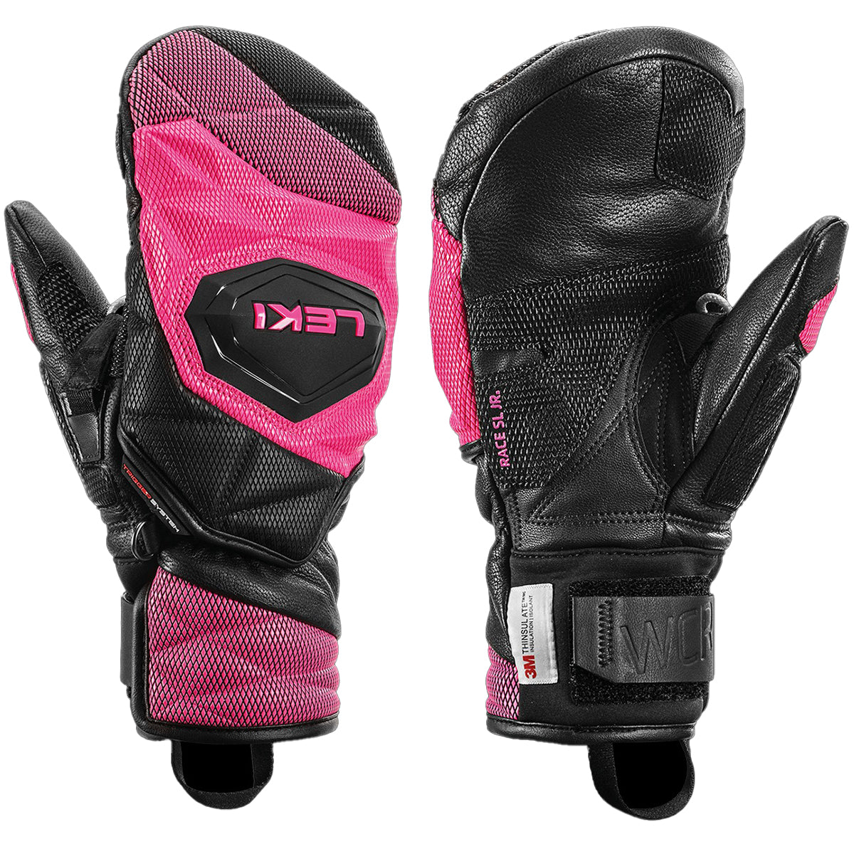 LEKI WCR Venom 3D Jr Mitten - Kids' | Black/Pink