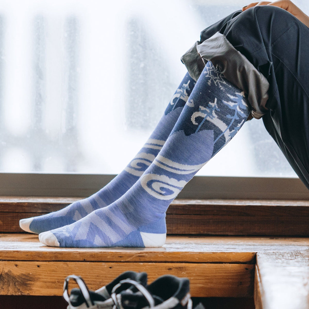 Darn Tough Swirlwind OTC Lightweight Sock - Women's | Midnight