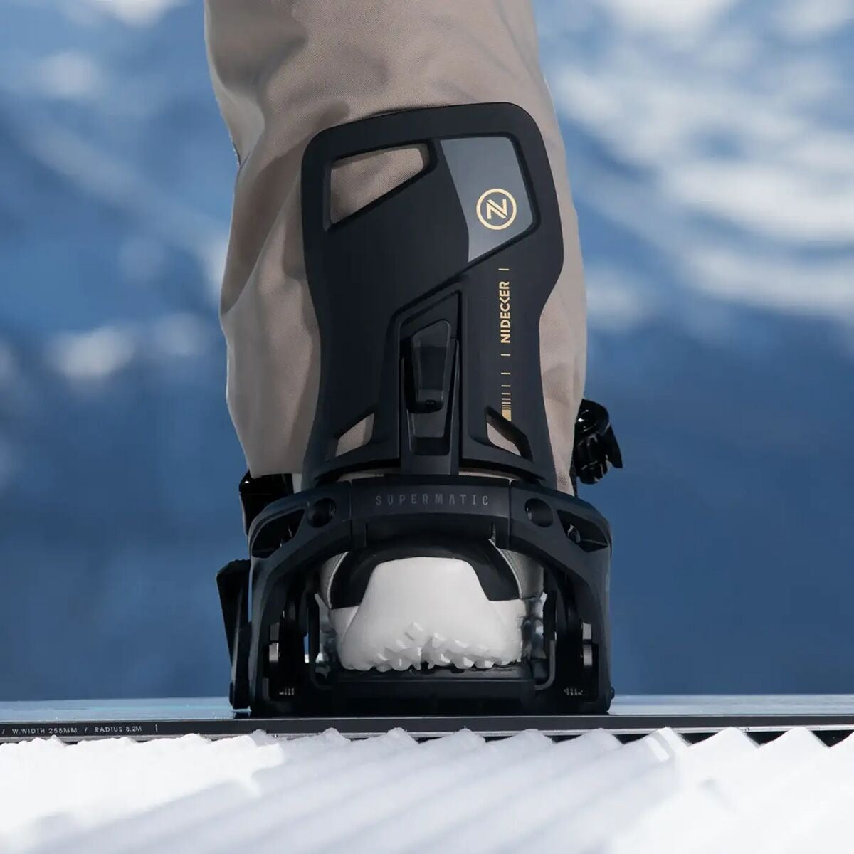 Nidecker Supermatic OG Step-In Snowboard Binding  | Black
