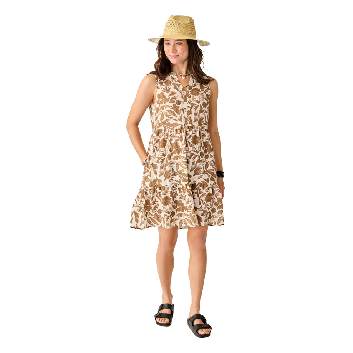 Carve Designs Nellie Linen Dress - Women's  | Rum Print