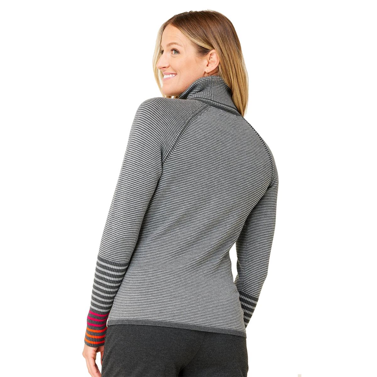 Krimson Klover Cleo Striped Turtleneck - Women's  | Charcoal
