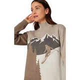 Alp N Rock Portia Mock Neck Sweater  Womens  | Heather Stone