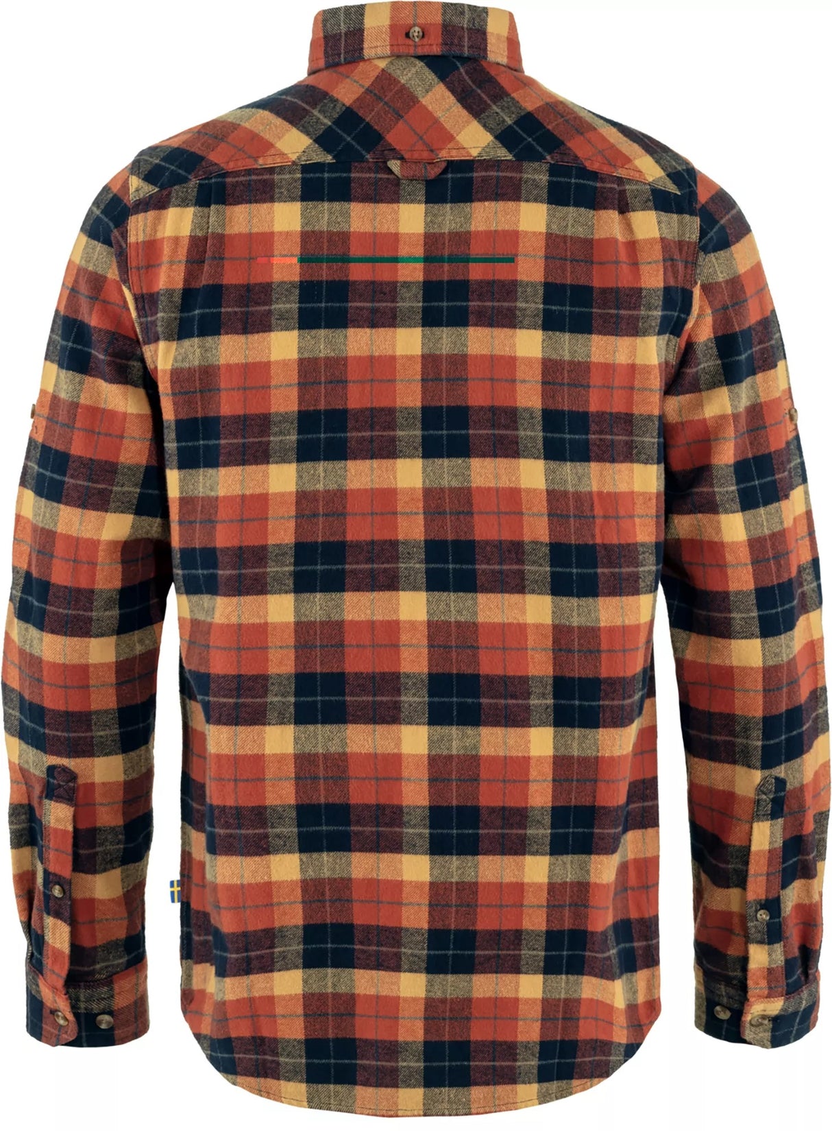 Fjallraven Singi Heavy Regular Fit Flannel Shirt - Men's  | Autumn Leaf/Dark Navy