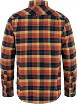 Fjallraven Singi Heavy Regular Fit Flannel Shirt - Men's  | Autumn Leaf/Dark Navy