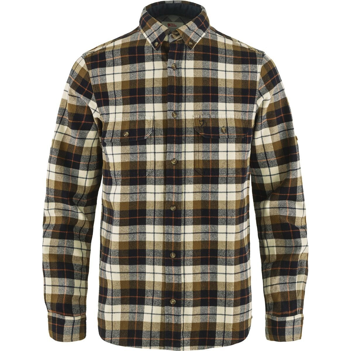 Fjallraven Singi Heavy Regular Fit Flannel Shirt - Men's  | Chalk White/Dark Navy